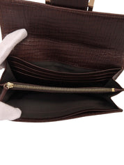 FFズッカパターンロングウォレット ベージュ/ブラウン