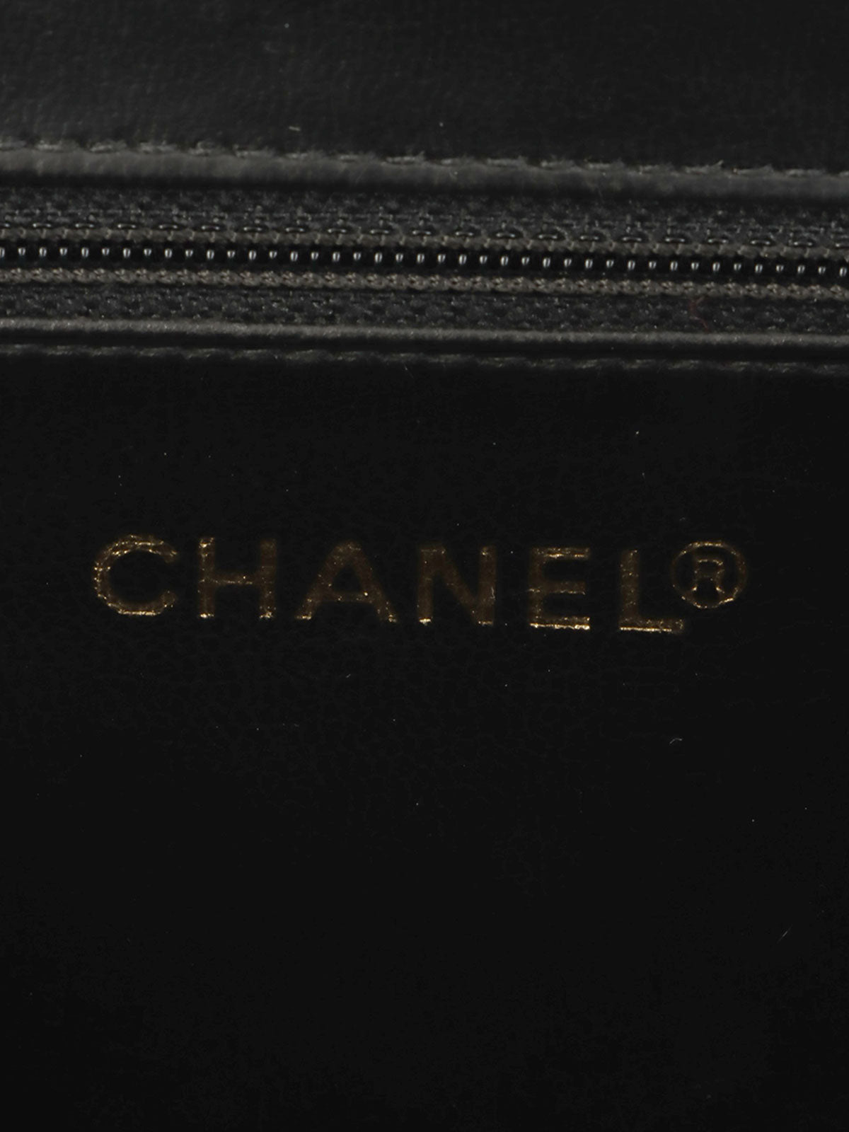 1995年頃製 キャビアスキンCCターンロック2wayバニティバッグ ブラック