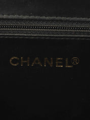 1995年頃製 キャビアスキンCCターンロック2wayバニティバッグ ブラック