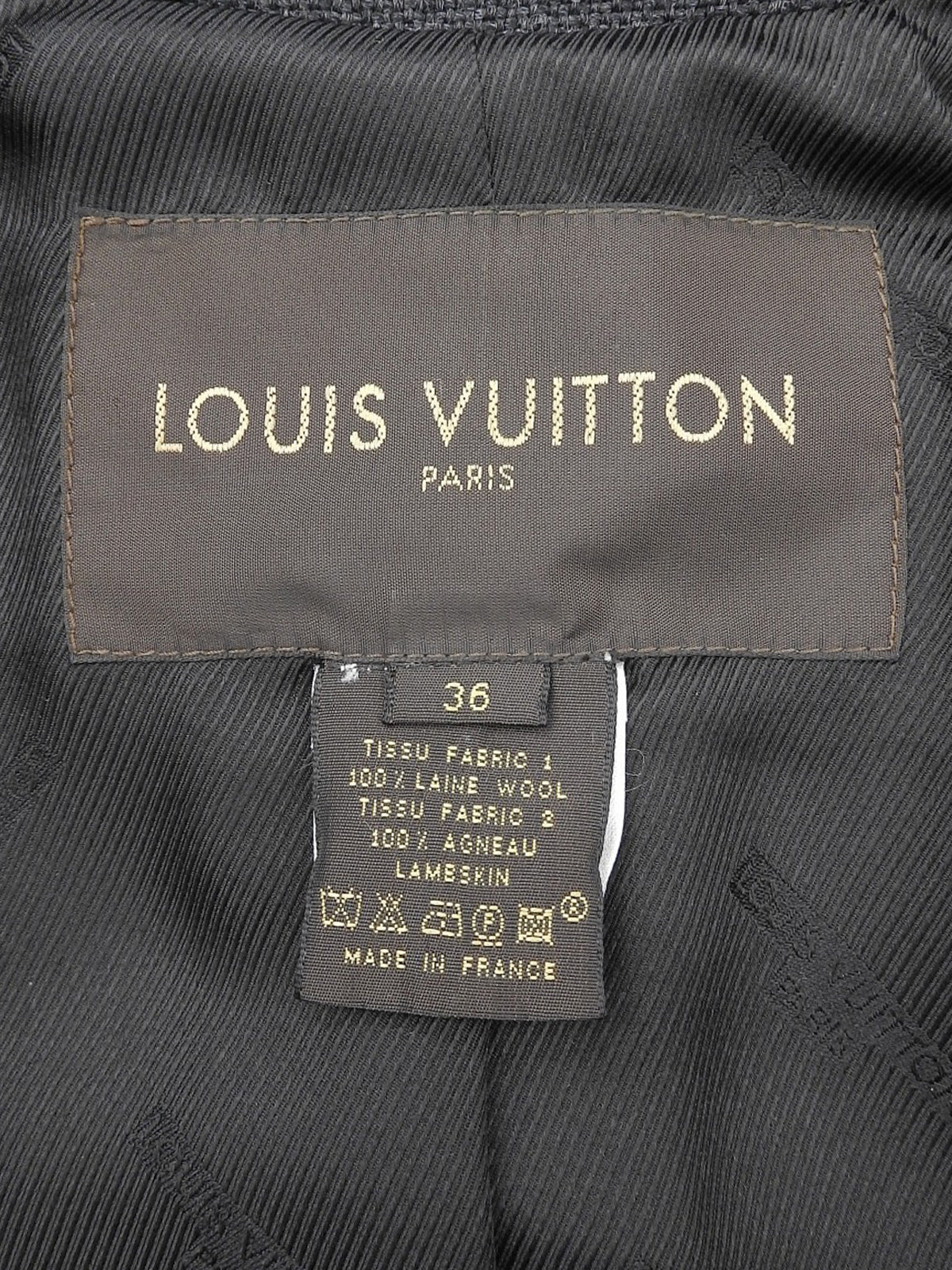 ウールバイカラーセットアップ グレー/ブラウン