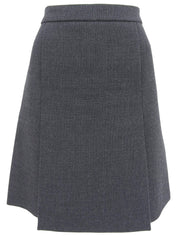 ウールバイカラーセットアップ グレー/ブラウン