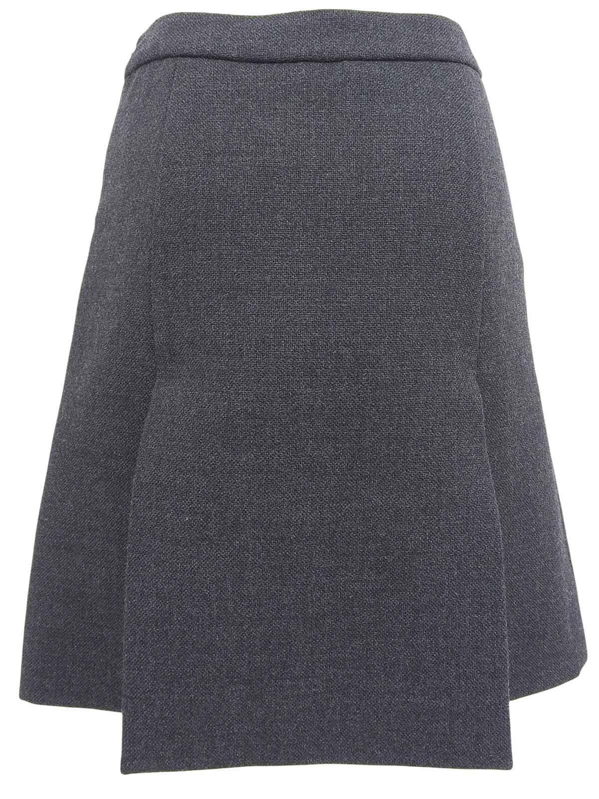 ウールバイカラーセットアップ グレー/ブラウン