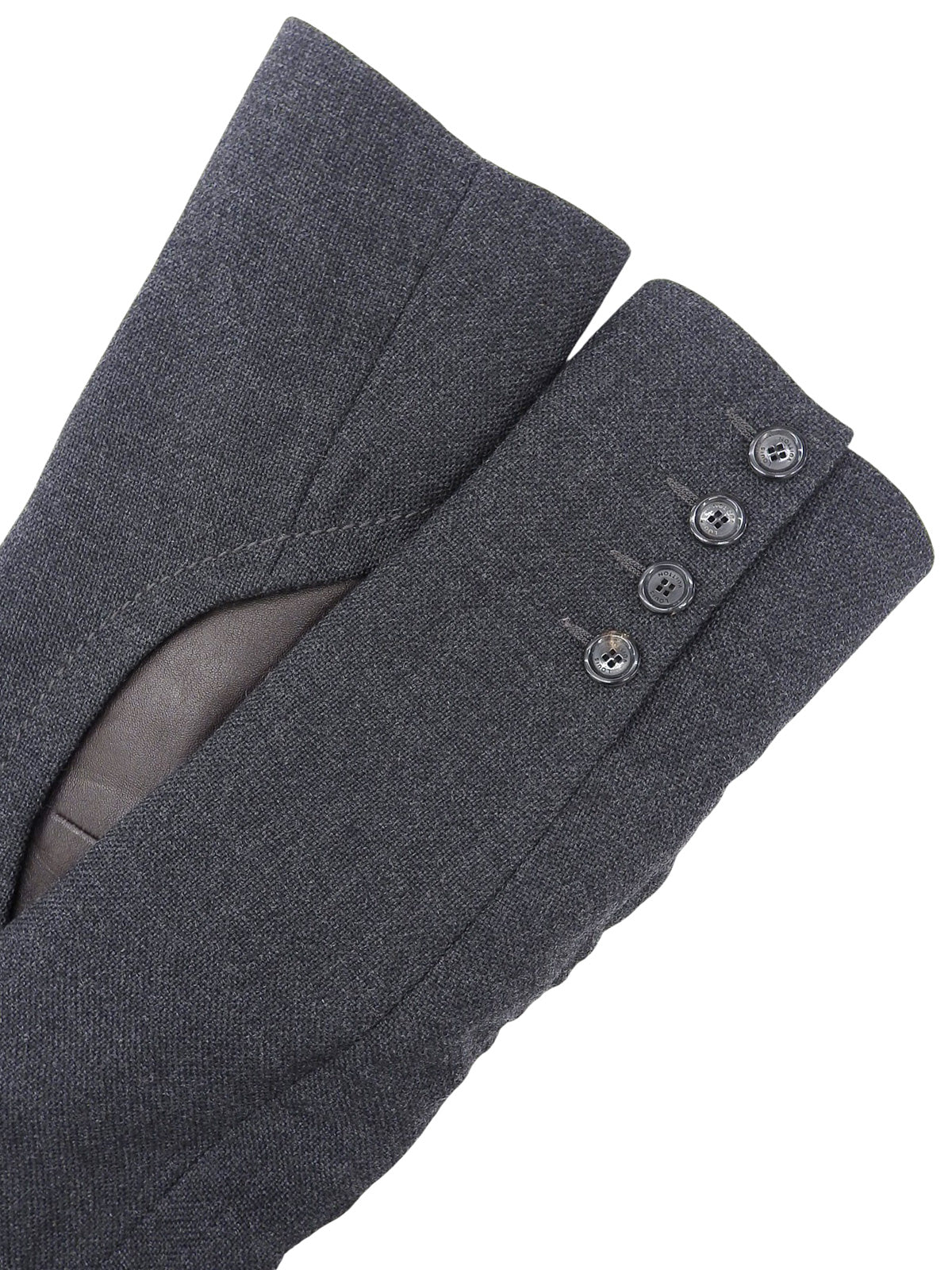 ウールバイカラーセットアップ グレー/ブラウン