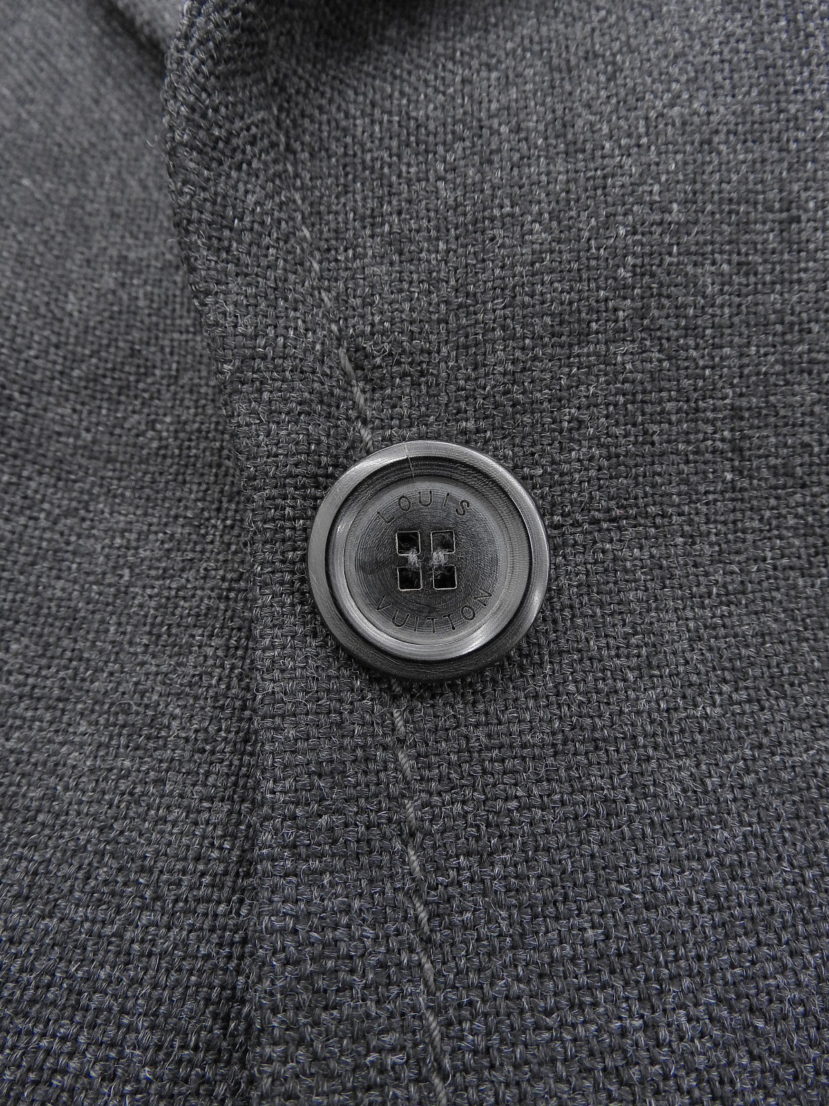 ウールバイカラーセットアップ グレー/ブラウン