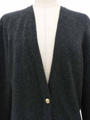 CCマークボタンカーディガン グレー