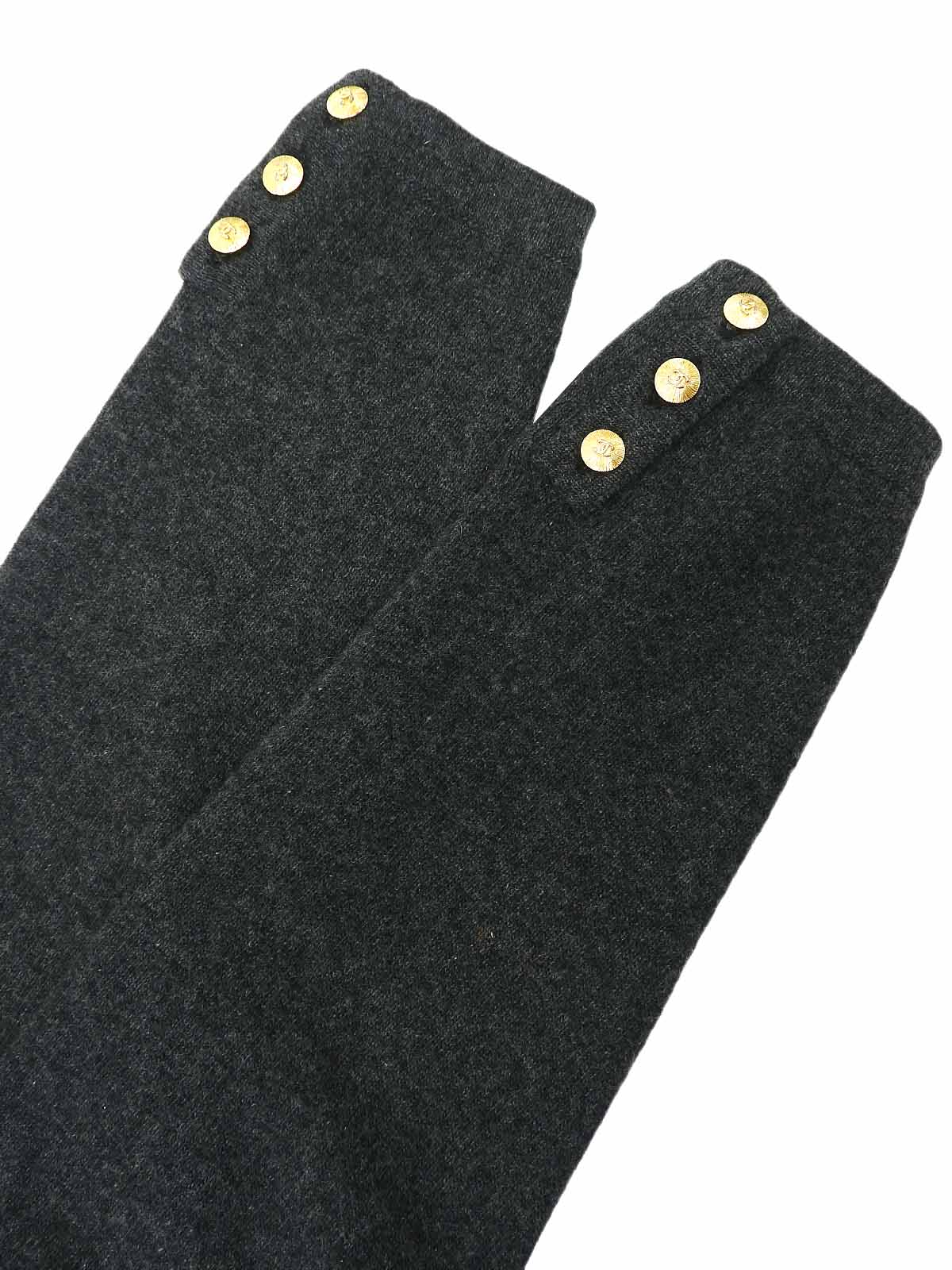 CCマークボタンカーディガン グレー