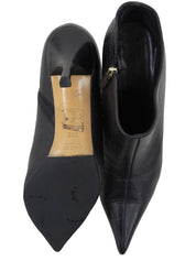 GG pattern booties in black