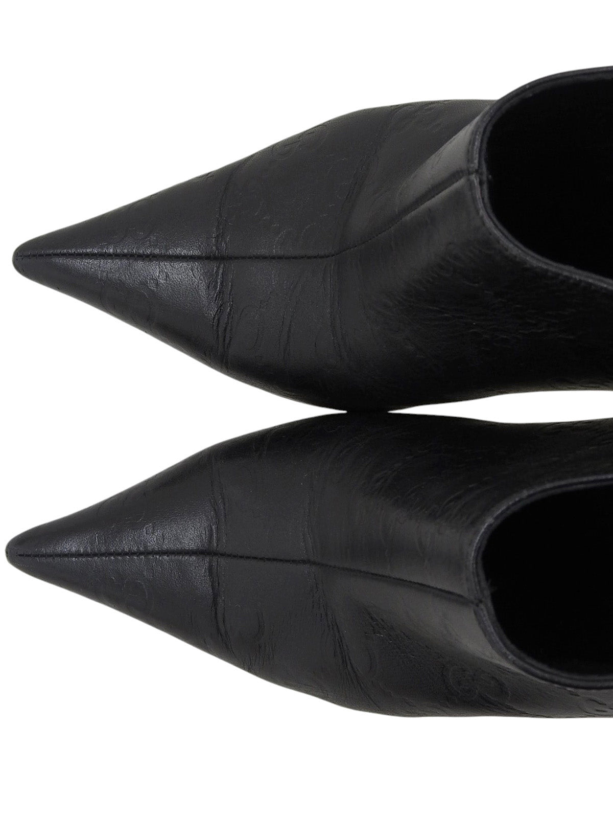 GG pattern booties in black