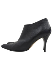 GG pattern booties in black