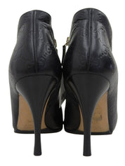 GG pattern booties in black