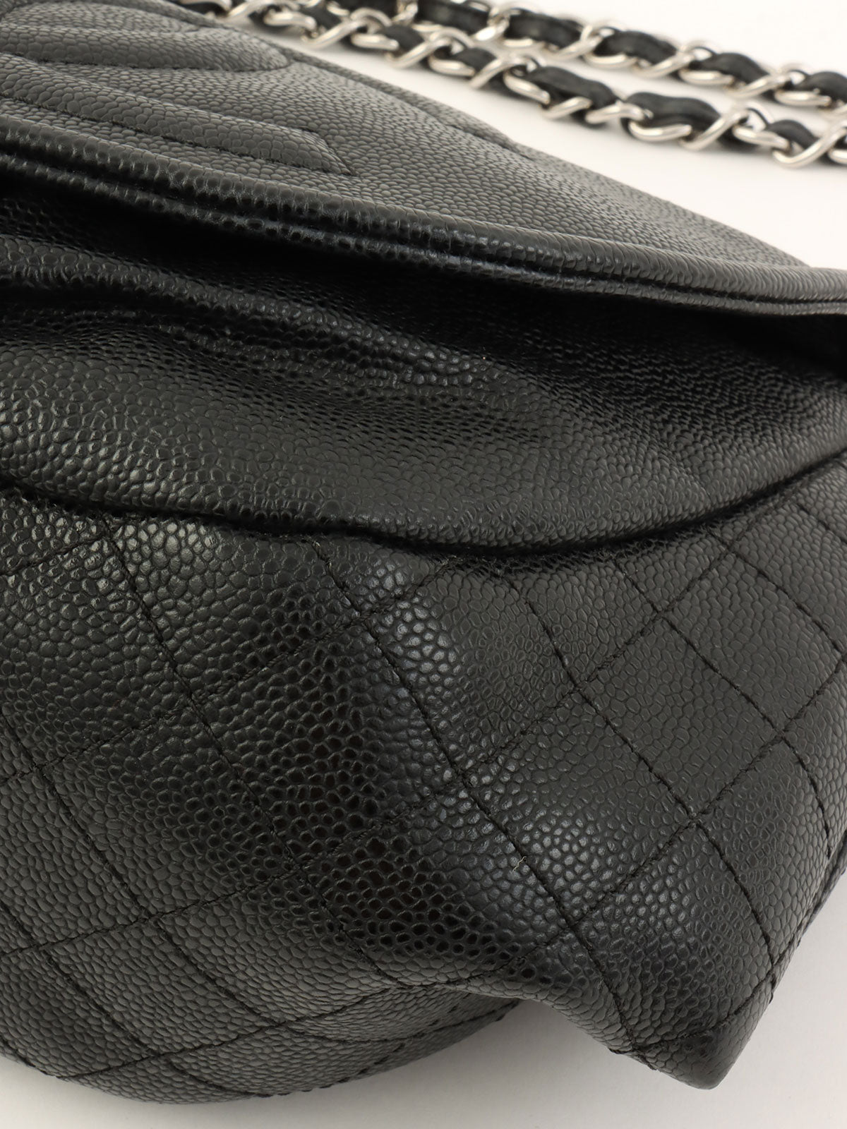 2011年頃製　CCマークハーフムーンチェーンショルダーバッグ　ブラック