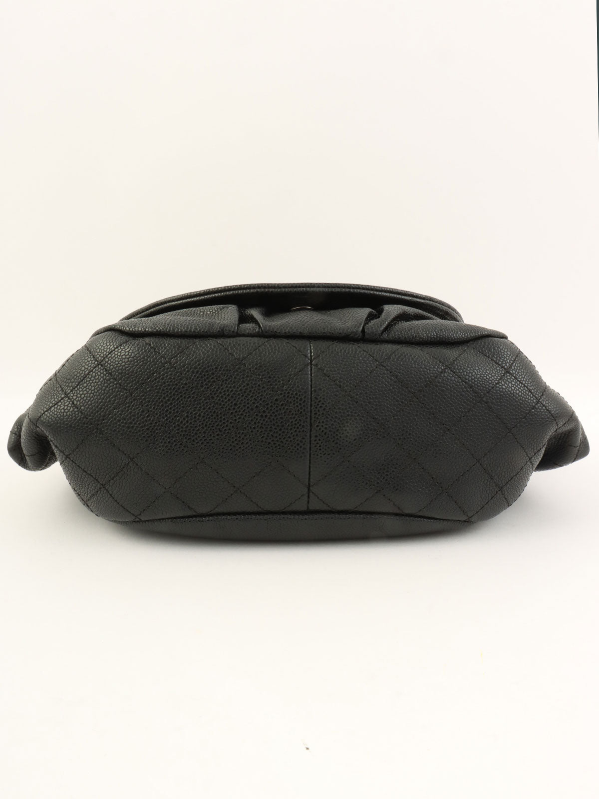 2011年頃製　CCマークハーフムーンチェーンショルダーバッグ　ブラック