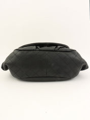 2011年頃製　CCマークハーフムーンチェーンショルダーバッグ　ブラック