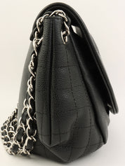 2011年頃製　CCマークハーフムーンチェーンショルダーバッグ　ブラック