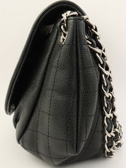 2011年頃製　CCマークハーフムーンチェーンショルダーバッグ　ブラック