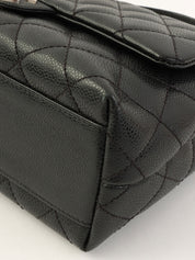 2009 Caviar Skin CC Turnlock Handbag in Black