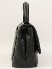 2009年頃製 キャビアスキンCCターンロックハンドバッグ ブラック