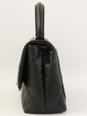 2009年頃製 キャビアスキンCCターンロックハンドバッグ ブラック