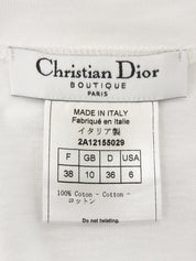 アニマルプリントハーフスリーブトップス ホワイト/マルチ