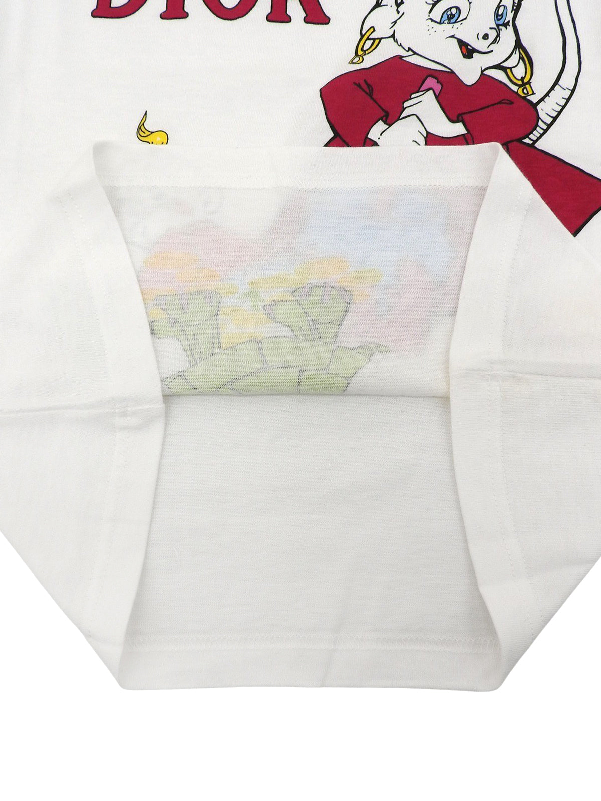 アニマルプリントハーフスリーブトップス ホワイト/マルチ