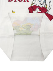 アニマルプリント半袖トップス ホワイト/マルチ