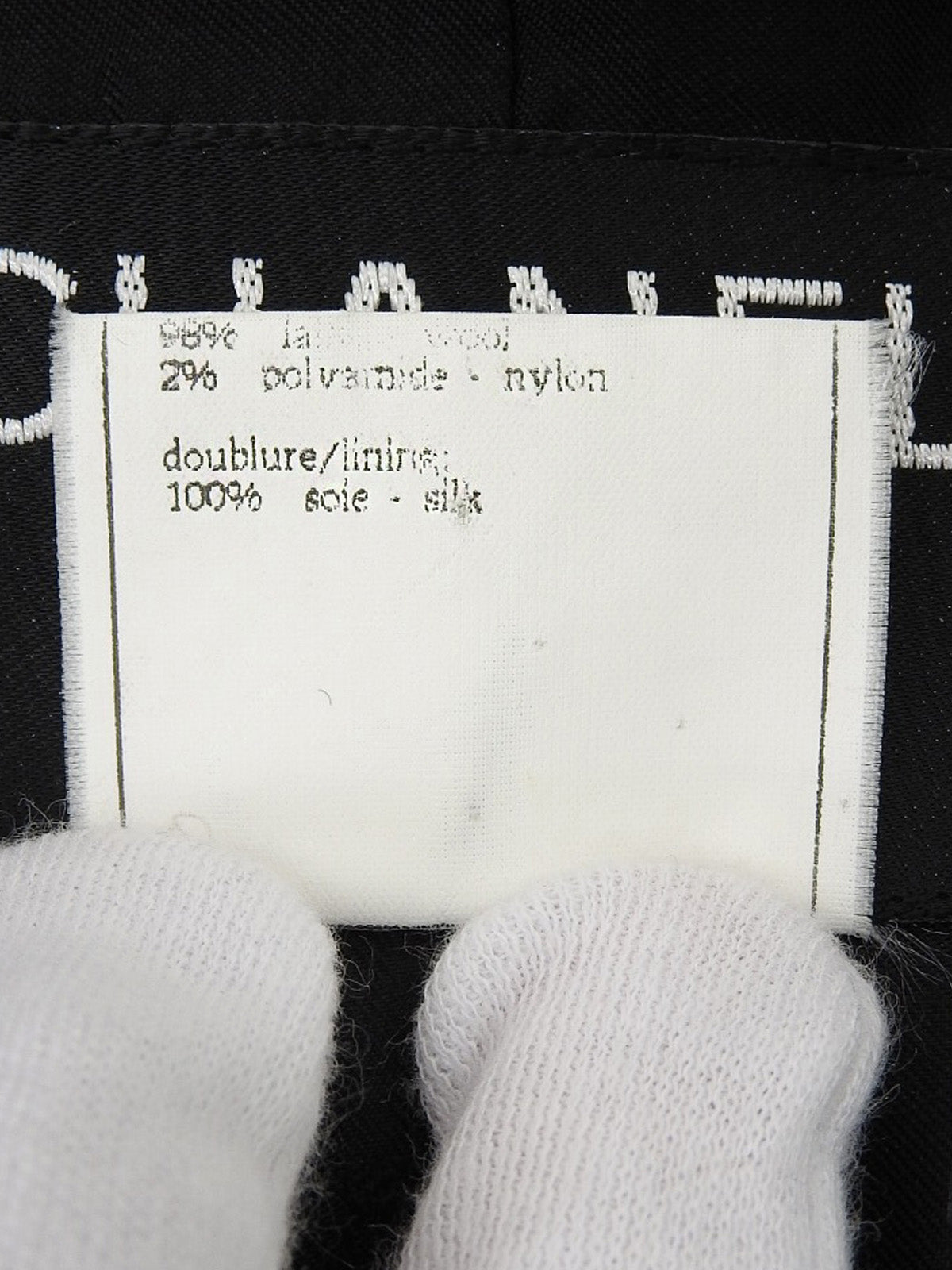 1995 Wool Logo Embroidered CC Mark Set in Black