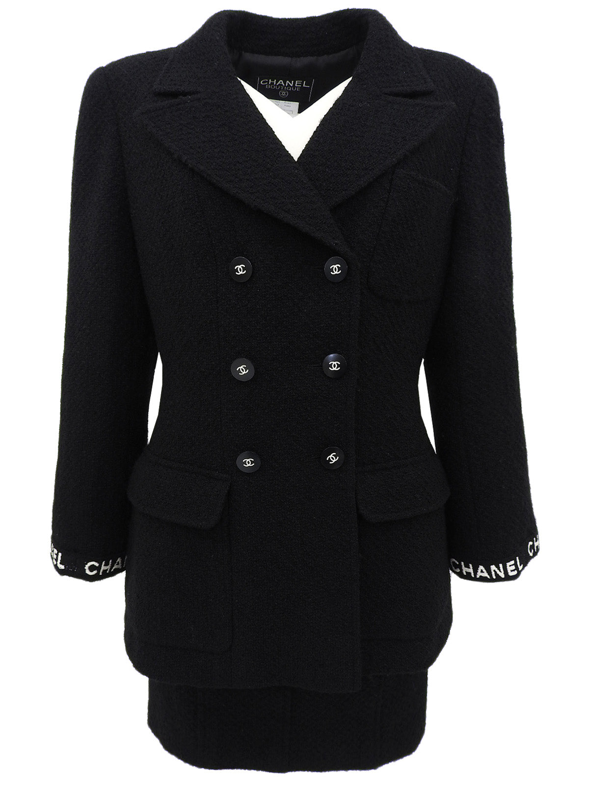 1995 Wool Logo Embroidered CC Mark Set in Black