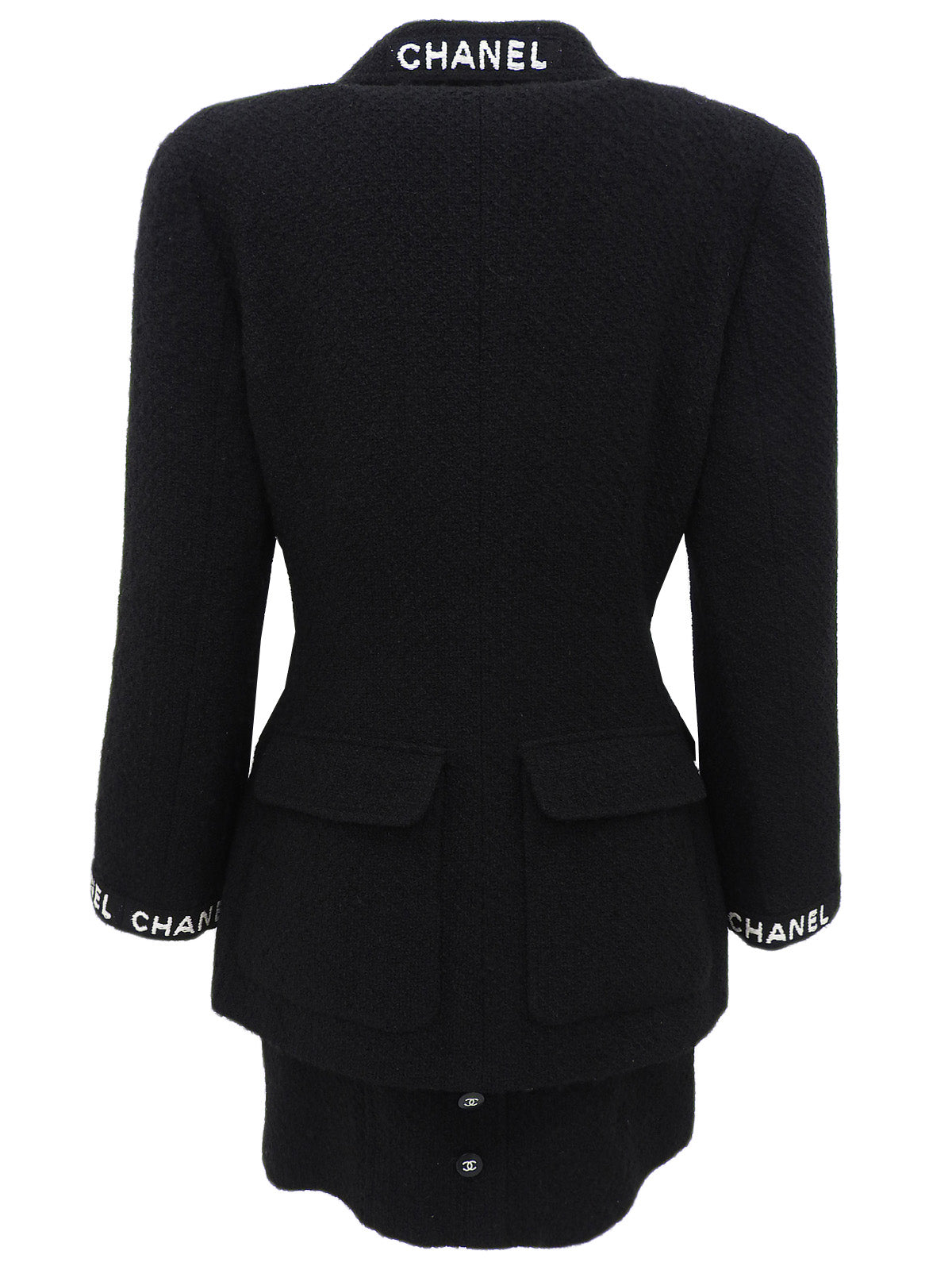 1995 Wool Logo Embroidered CC Mark Set in Black