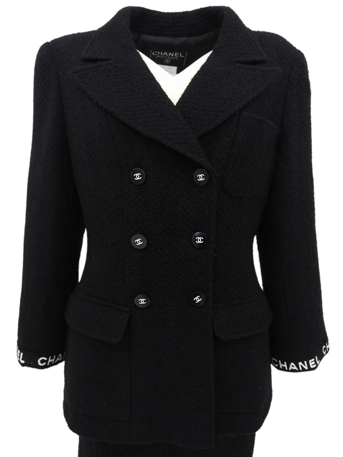 1995 Wool Logo Embroidered CC Mark Set in Black