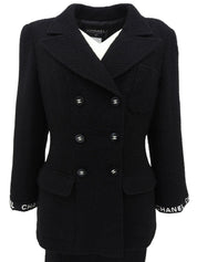 1995 Wool Logo Embroidered CC Mark Set in Black