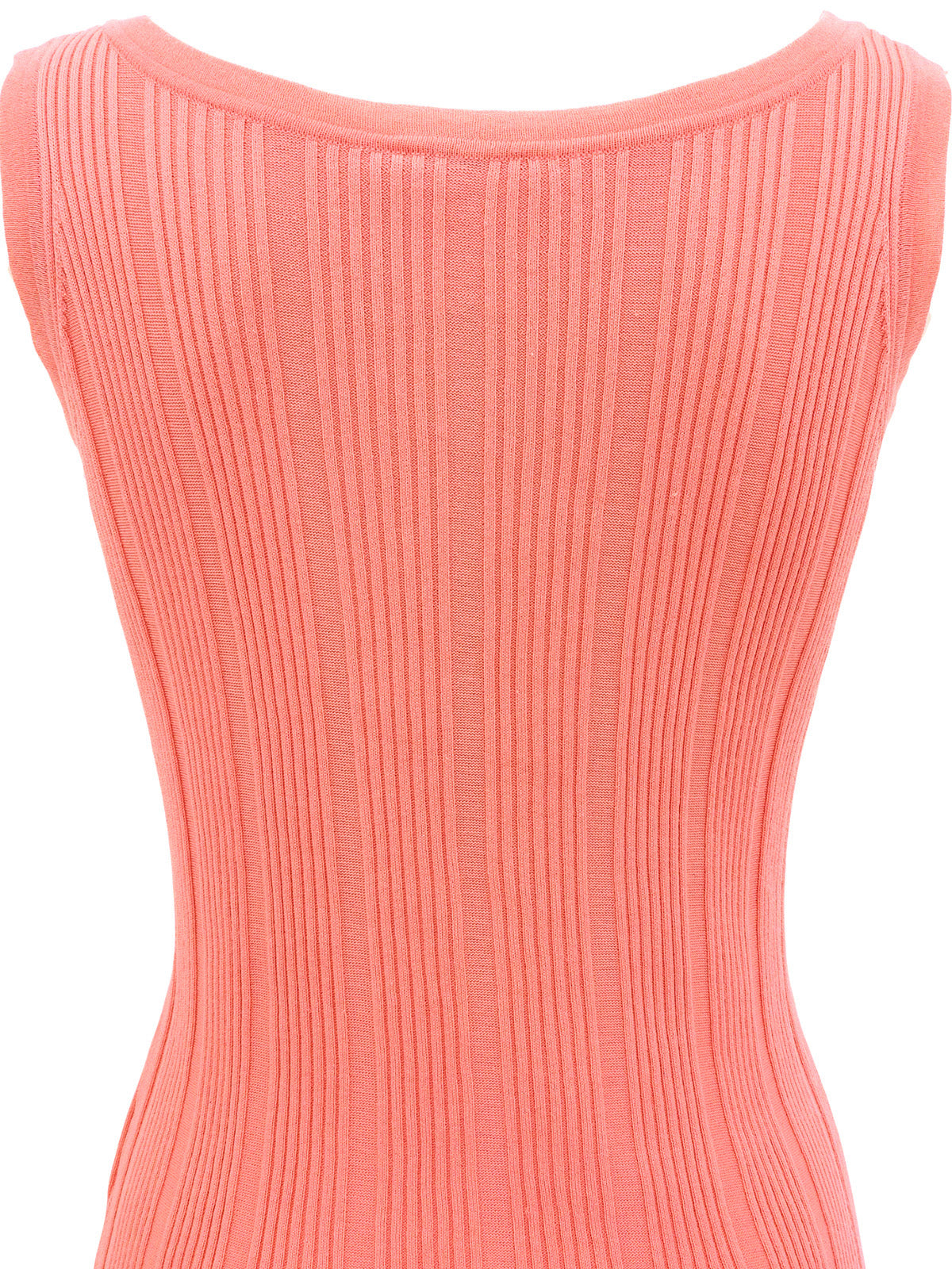 2007年製 CCマークボタンノースリーブニットトップス ピンク