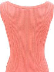 2007年製 CCマークボタンノースリーブニットトップス ピンク