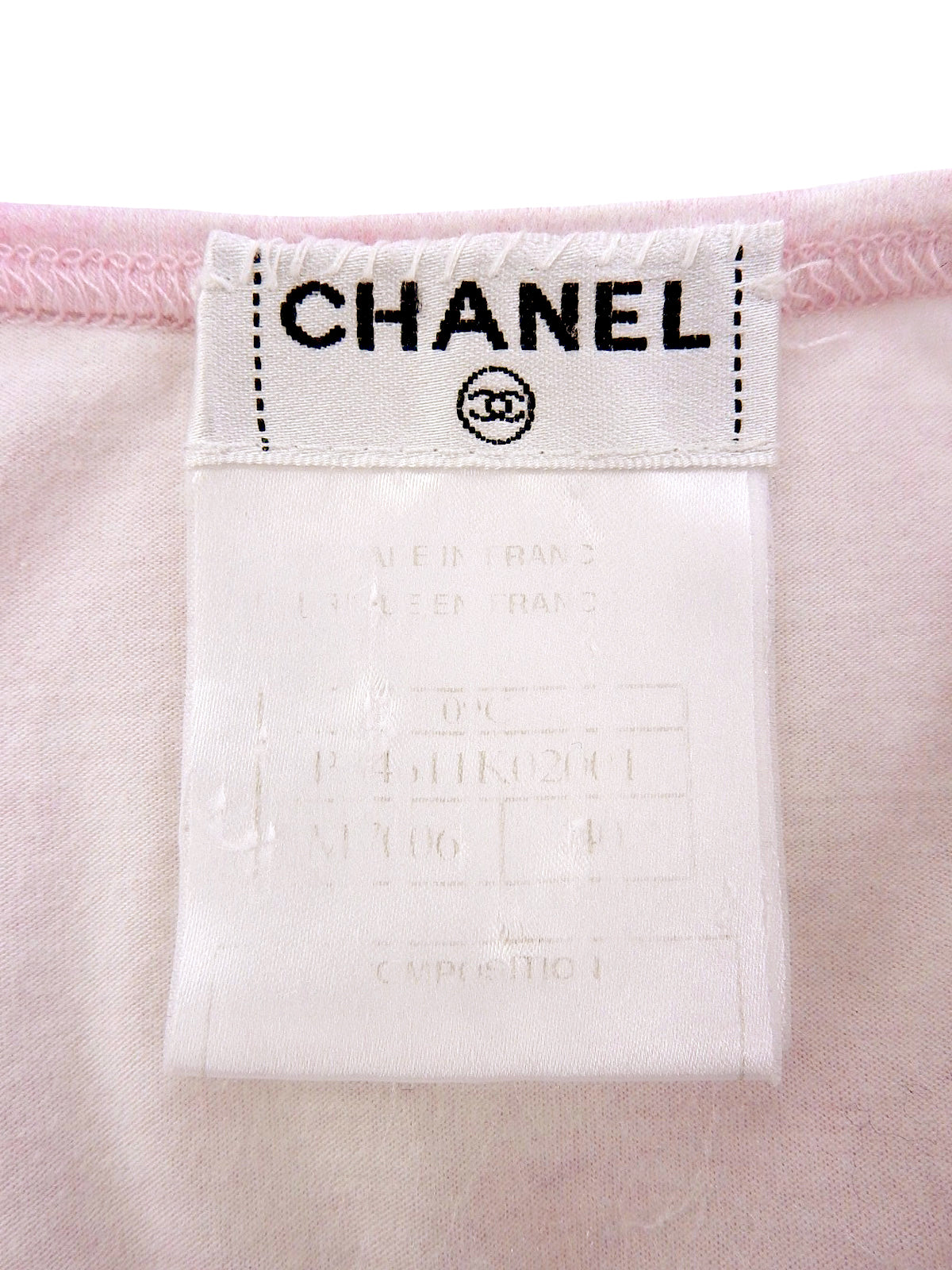 2009年頃製 CCマークプリントタイダイ半袖トップス ピンク