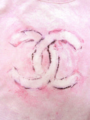 2009年頃製 CCマークプリントタイダイ半袖トップス ピンク