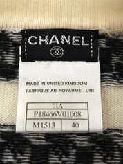2001 Chain Pattern Knit White/Black
