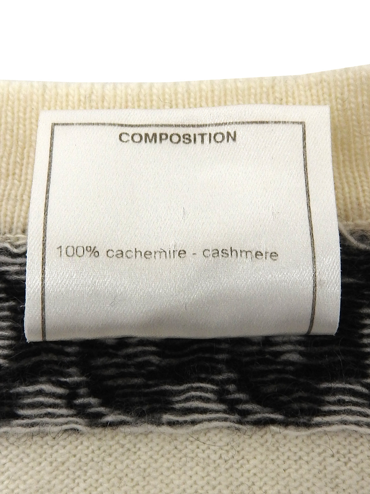 2001年製 チェーンパターンニット ホワイト/ブラック