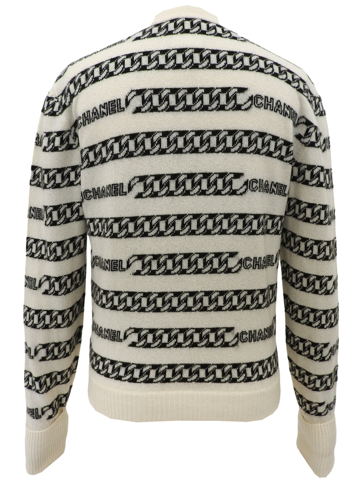 2001年製 チェーンパターンニット ホワイト/ブラック