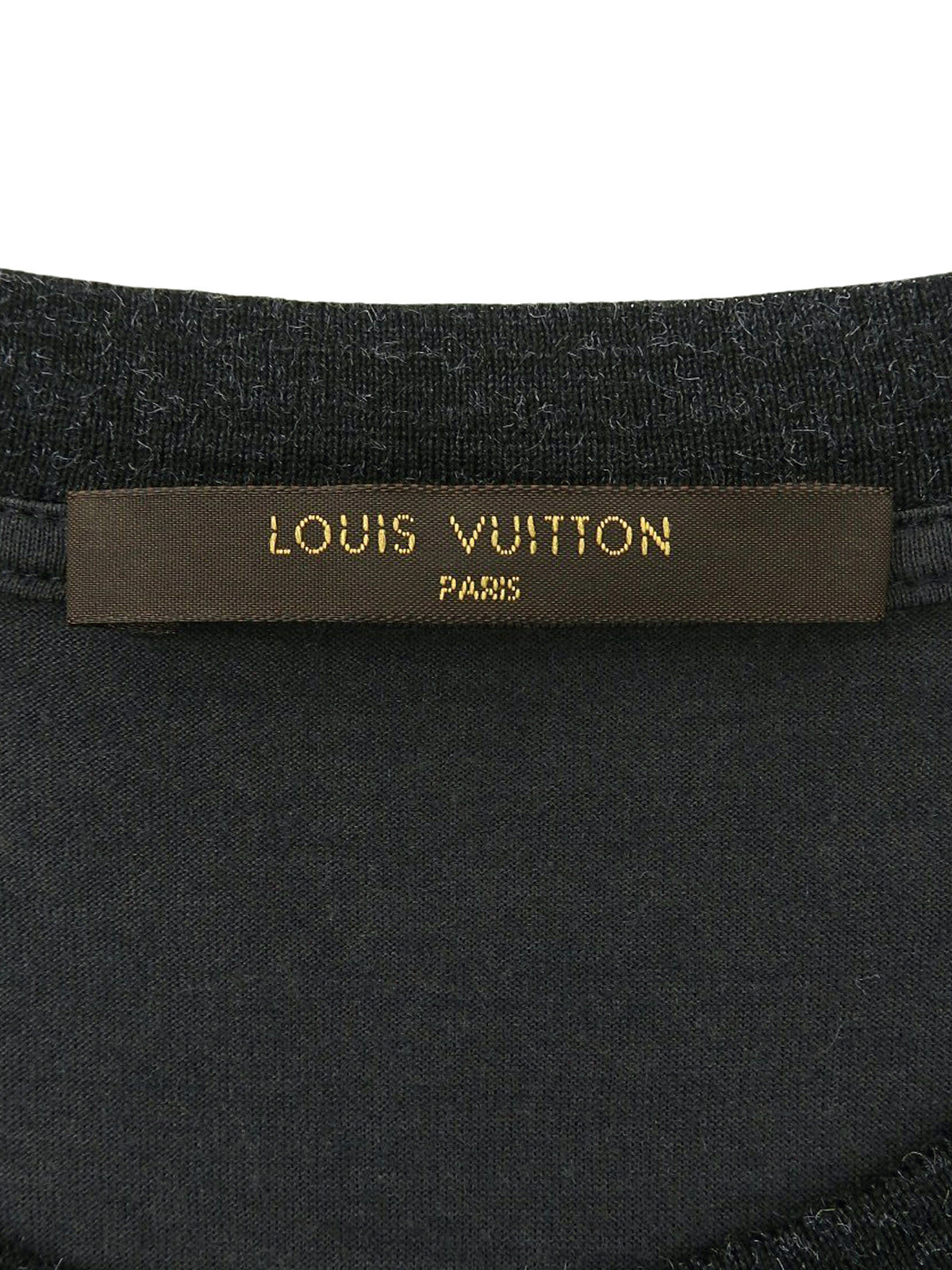 バッグロゴプリントハーフスリーブトップス ブラック