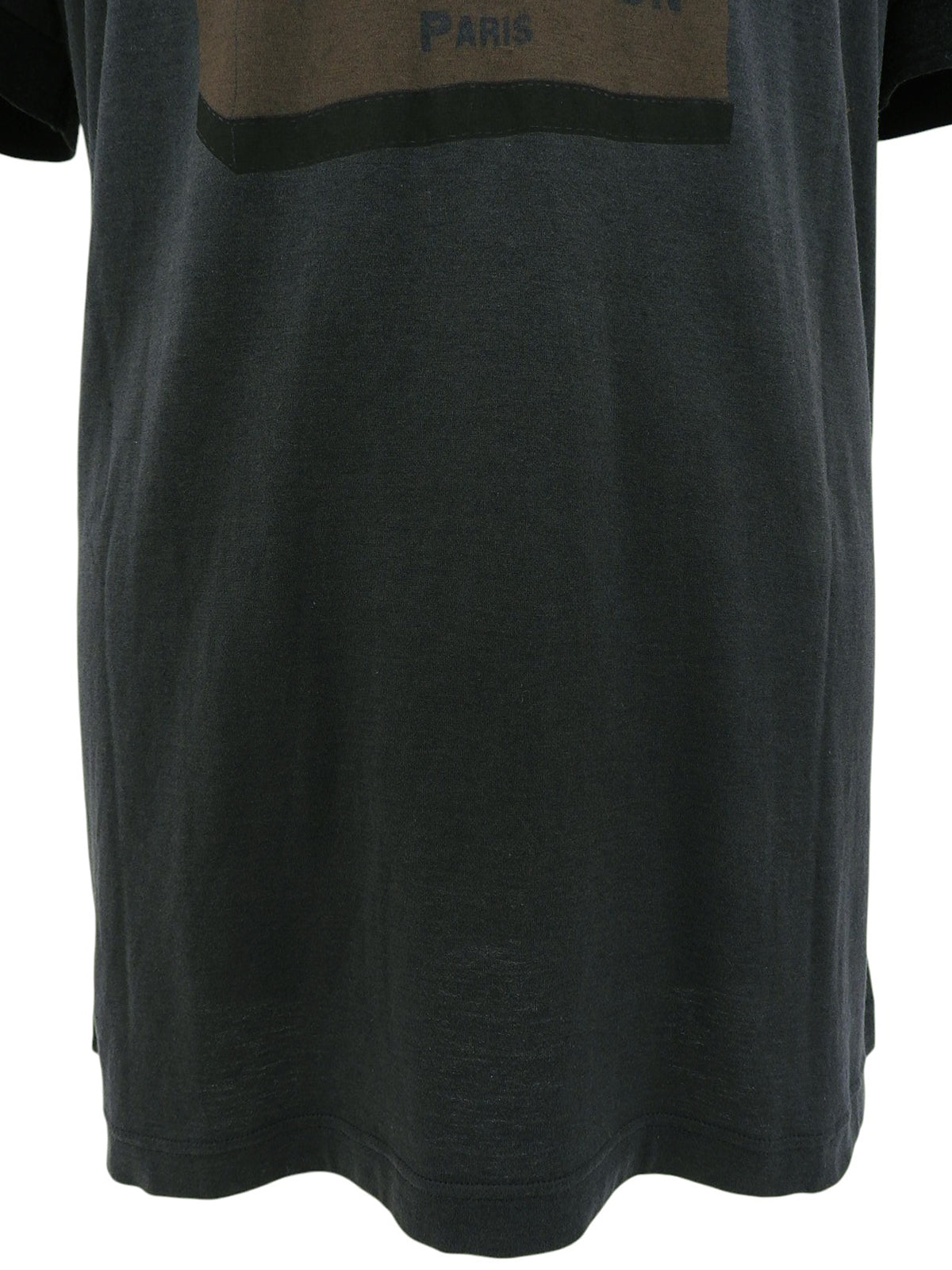 バッグロゴプリントハーフスリーブトップス ブラック