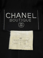 1996年製 CCマークボタンロングジャケット ブラック