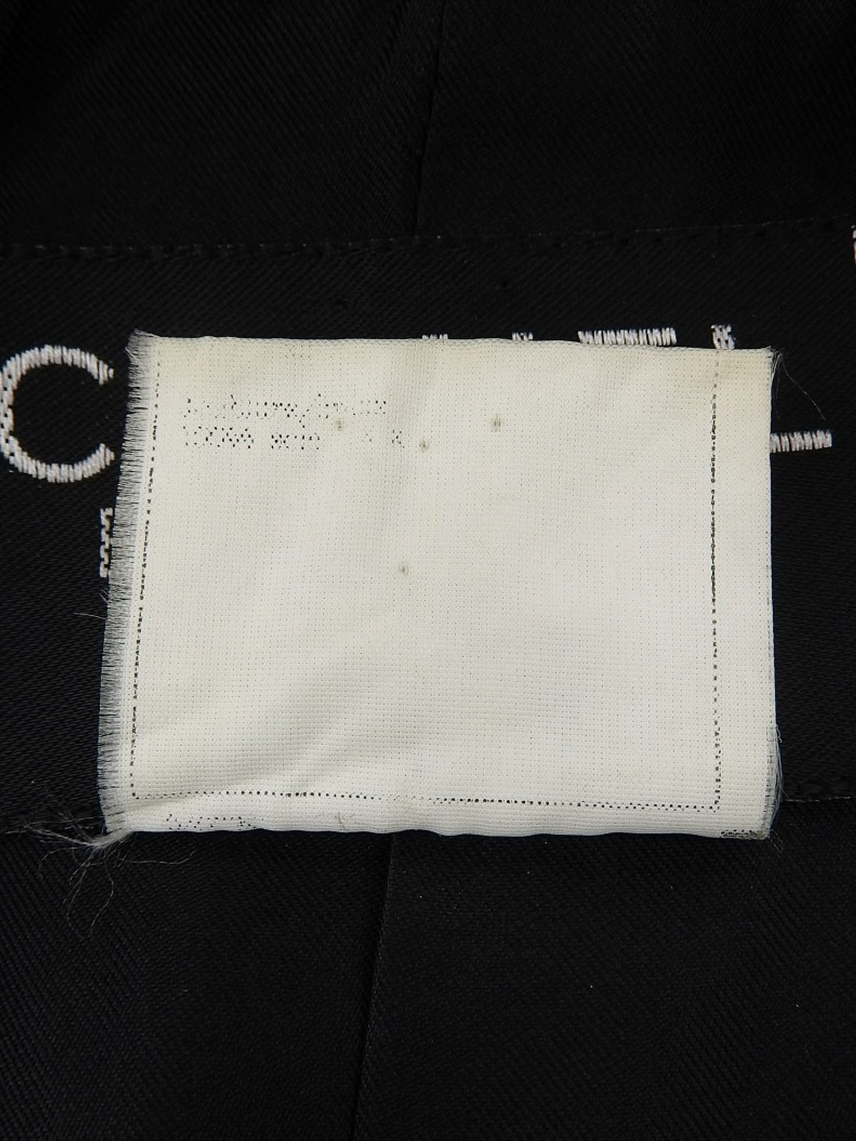 1996年製 CCマークボタンロングジャケット ブラック