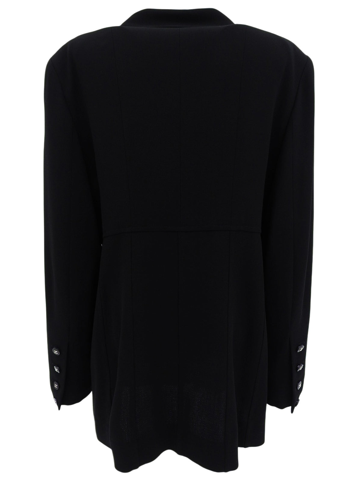 1996年製 CCマークボタンロングジャケット ブラック