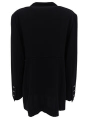 1996年製 CCマークボタンロングジャケット ブラック