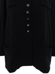 1996年製 CCマークボタンロングジャケット ブラック