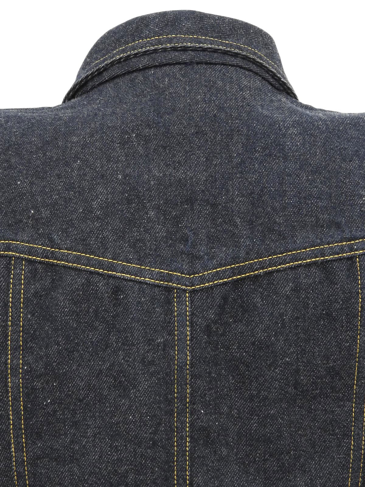 デニムCCマークボタンベスト ブルー