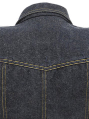 デニムCCマークボタンベスト ブルー