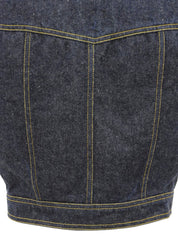 デニムCCマークボタンベスト ブルー