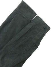 ロゴボタンスエードシャツ グレー