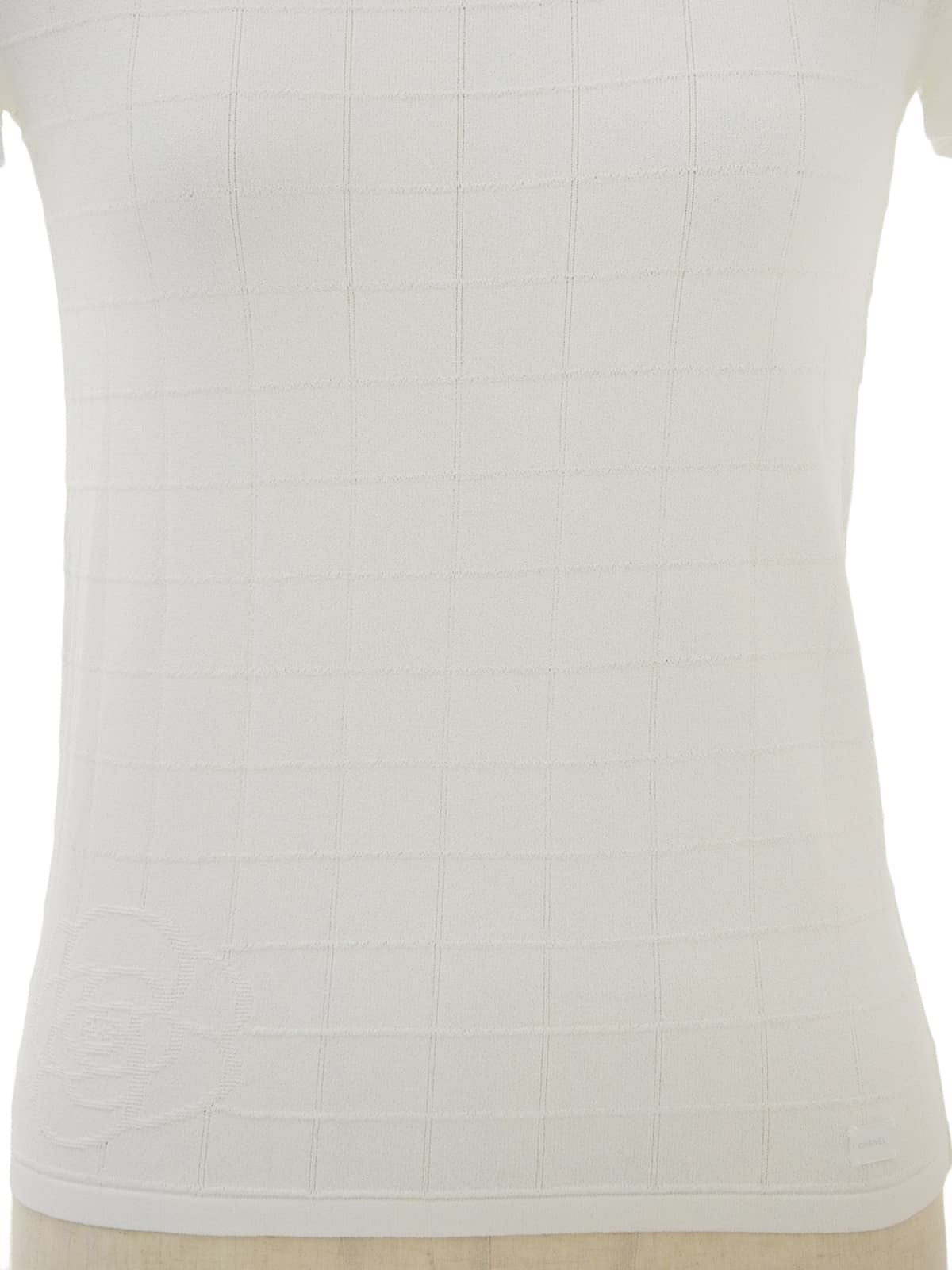 巧克力棒标志图案白色T恤