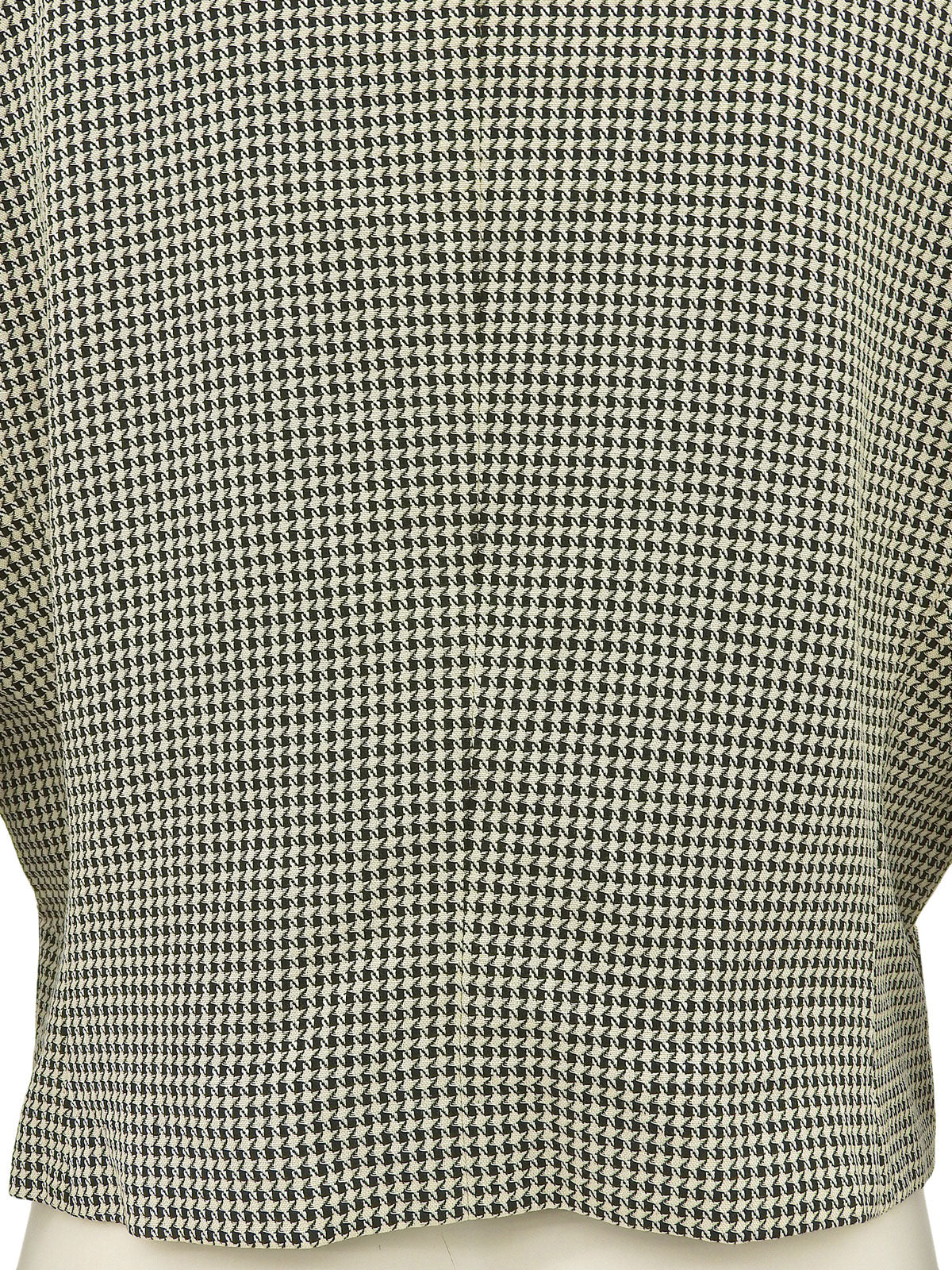 ウールチェックパターンロゴボタンジャケット ベージュ/ブラック